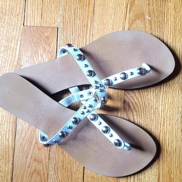 𝅺FRANCO Fortini sandals womens size 10 - Picture 1 of 4